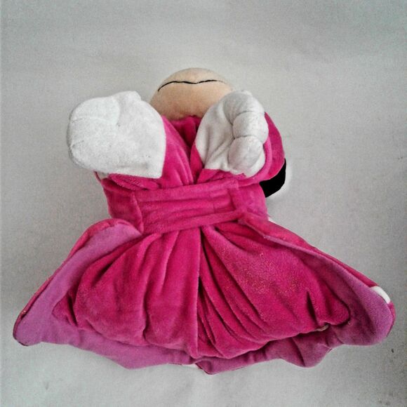 Disney Parks Minnie Mouse Pillow Pal Plush 12x14 Pink with Polka Dots Toy - Picture 4 of 5